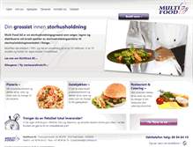 Tablet Screenshot of multifood.no